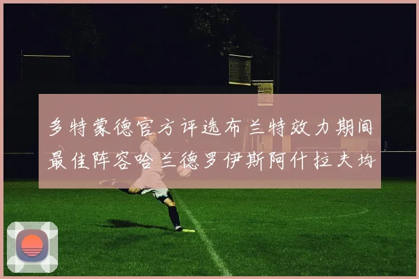 多特蒙德官方评选布兰特效力期间最佳阵容哈兰德罗伊斯阿什拉夫均入选